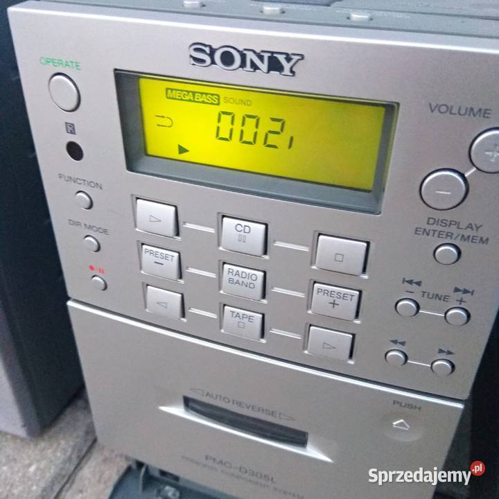 SONY PMCD305L miniwieża Magnetofon korektor CD Świebodzice