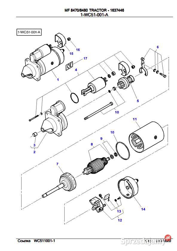 instrukcja napraw MF 8450 8460 8470 8480 łódzkie Zduńska Wola