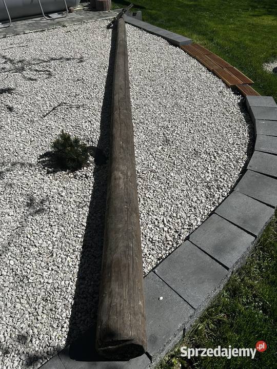 słup impregnowany telekomunikacyjny z odciągiem Bielsko-Biała