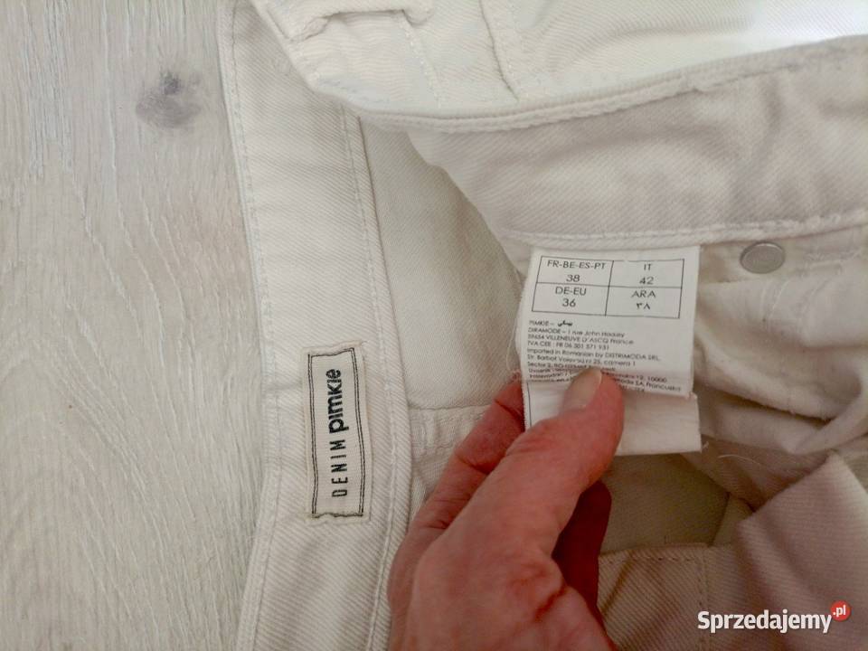 Białe szorty krótkie spodenki jeansowe Denim sprzedam