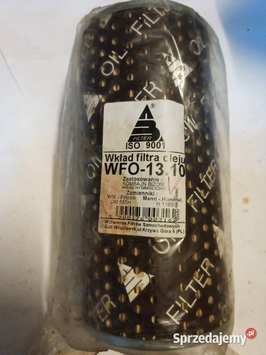 WKŁAD FILTRA HYDRAULIKI WFO1310 Gdynia