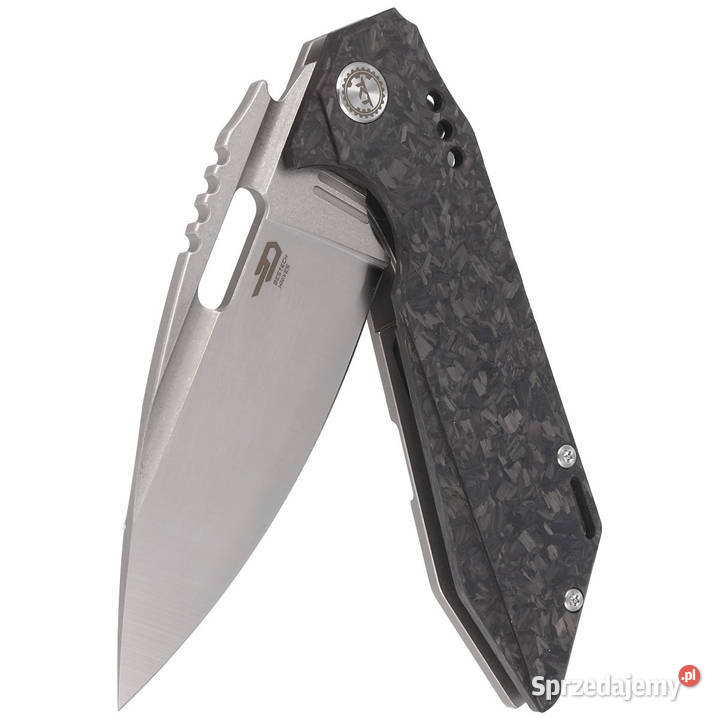 Nóż składany Bestech Shodan Grey Titanium Carbon