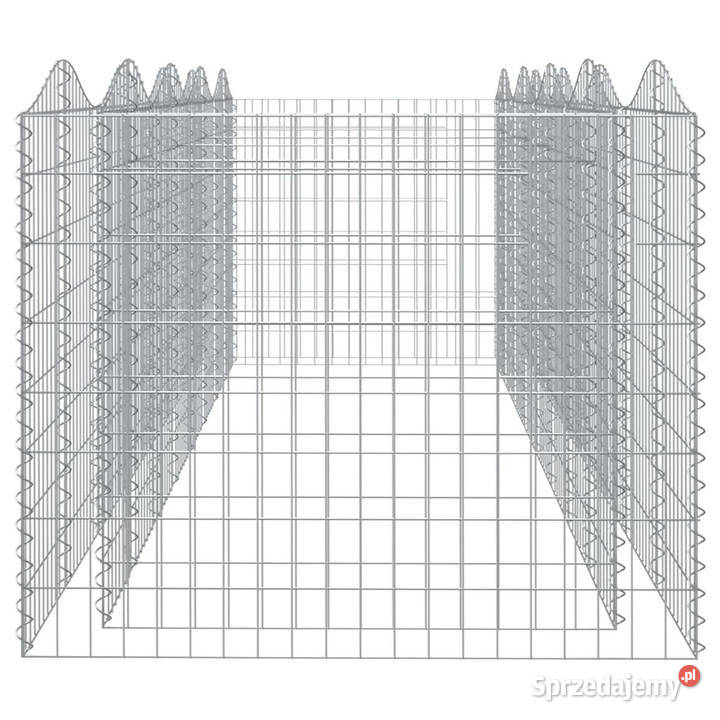 Łukowaty kosz gabionowy 400x100x100