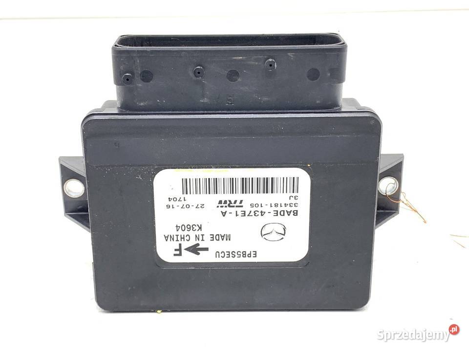 MODUŁ HAMULCA RĘCZNEGO MAZDA 3 BM BADE437E1A Dźwignie hamulca ręcznego Części samochodowe