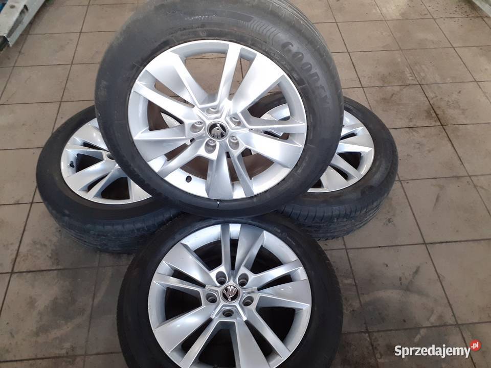 Alufelgi 17 5x112 nowe opony letnie 215 55 17 Samochodowe Tumlin-Osowa