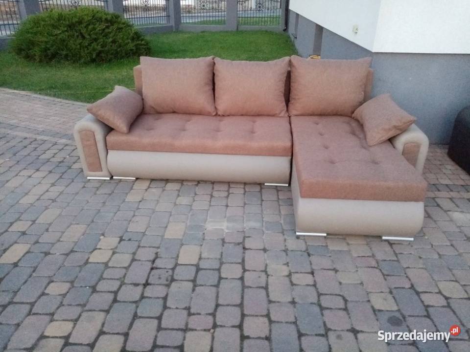 Tani narożnik 245x150 z funkcją spania Szybka 70cm Dom i Ogród Sopot