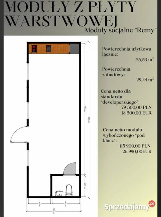 Na sprzedaż dom modułowy 2997zł/m2 kujawsko-pomorskie Włocławek