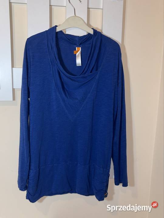 Bluzka damska plus size w kolorze chabrowym Olesno