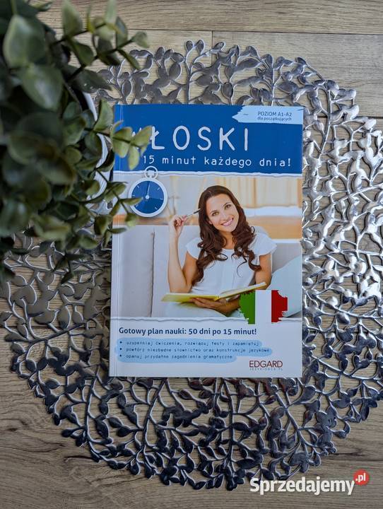Włoski w 15 minut każdego dnia A1A2 Książki do nauki języka obcego dolnośląskie Wrocław