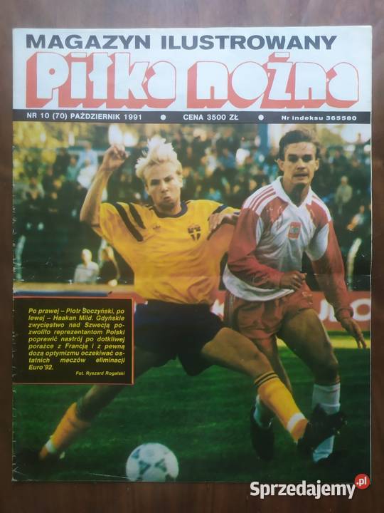 Piłka Nożna Magazyn rocznik 1991 kompletny Łódź