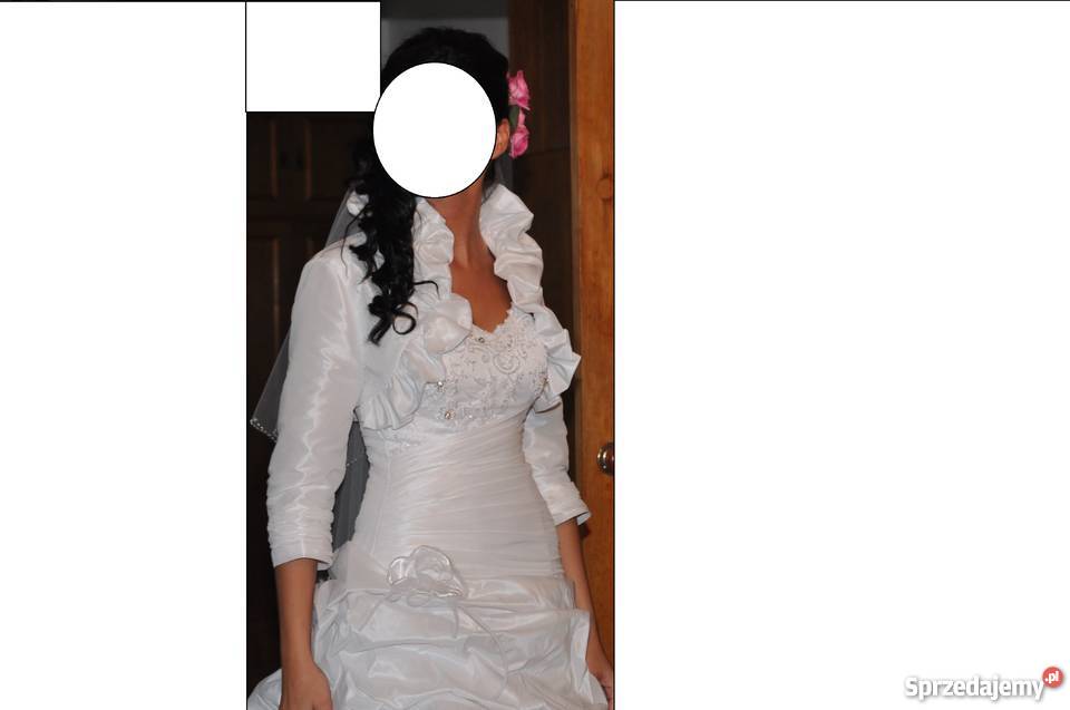 Przepiękna SUKNIA ŚLUBNA SWAROVSKI koronka Rydułtowy