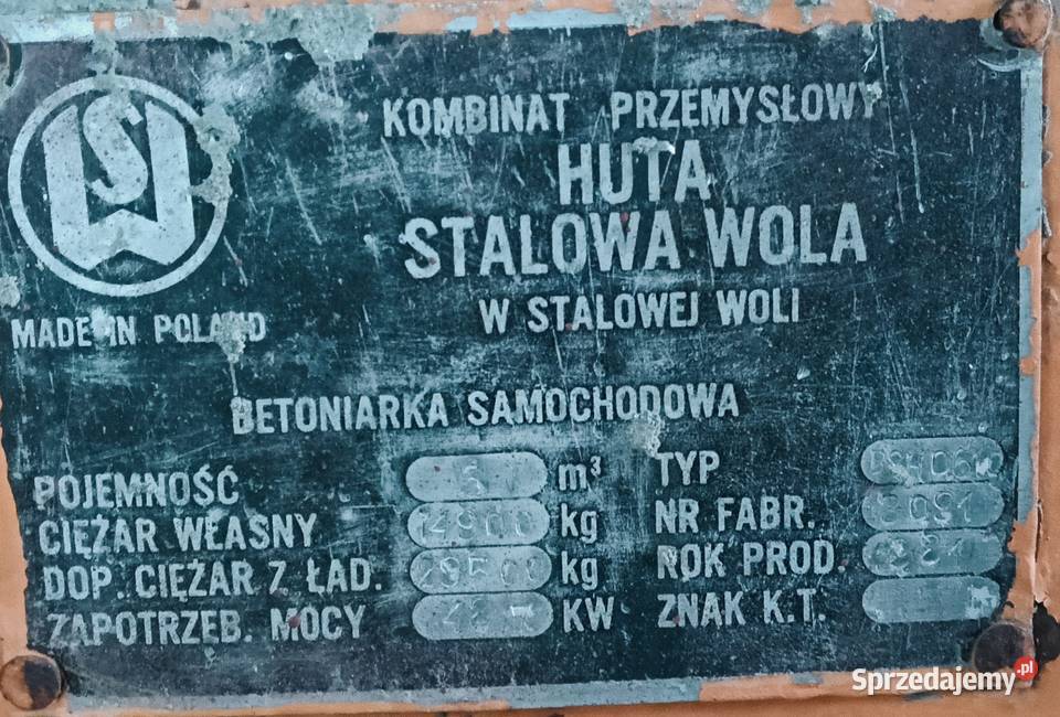 Sprzedam naczepę betonomieszarkę ZREMB NB181 Kotlin
