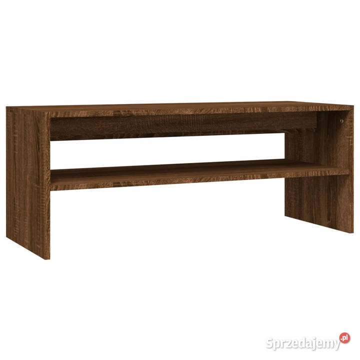 Stolik kawowy brązowy dąb 100x40x40 WM815257 Warszawa