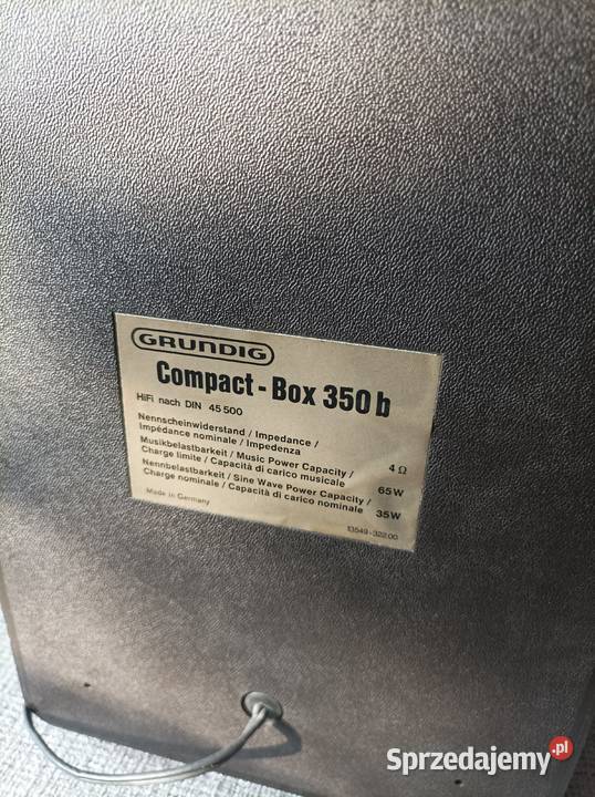 Grundig CompactBox 350 b kolumny vintage Płock
