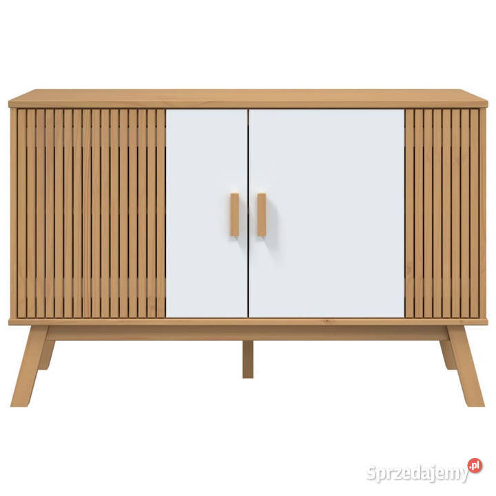 Komoda OLDEN białobrązowa 114x43x735 lite drewno Warszawa sprzedam