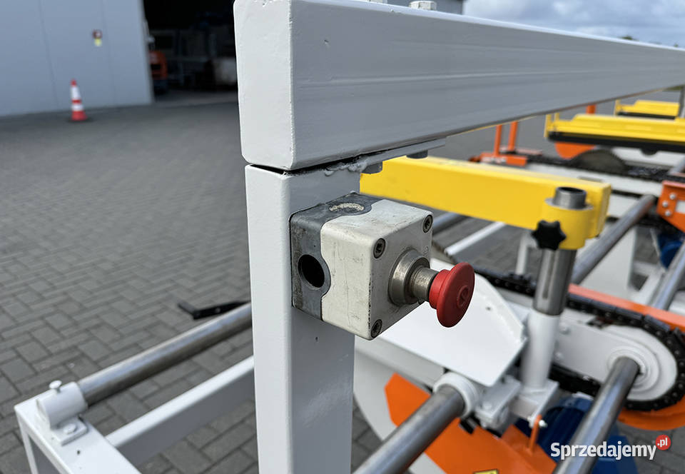 Trzy piła tarczowa formatowa do deski paletowej Produkcja Sierakowska Huta