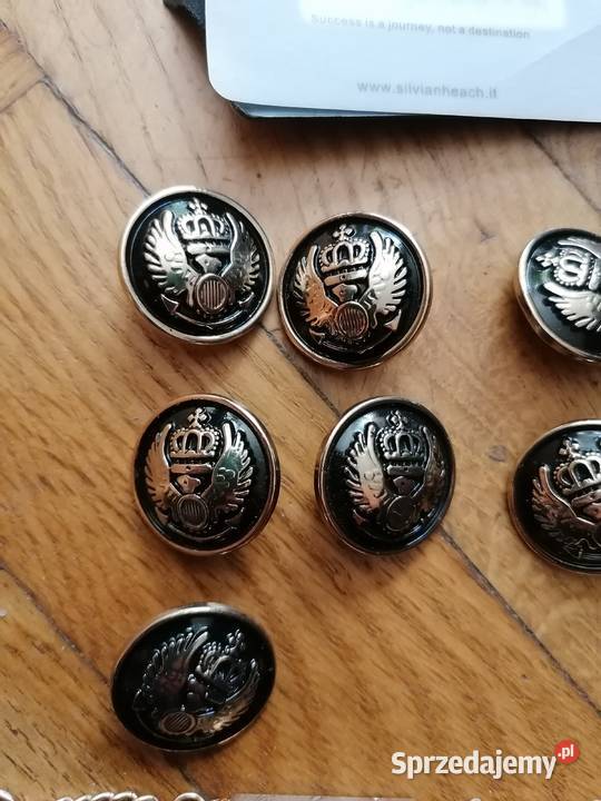 Guziki metalowe z zawieszką Gdańsk sprzedam