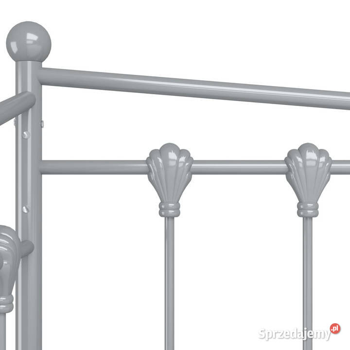 Sofa z wysuwaną ramą łóżka szara metalowa 90x200 Łóżka i materace Warszawa