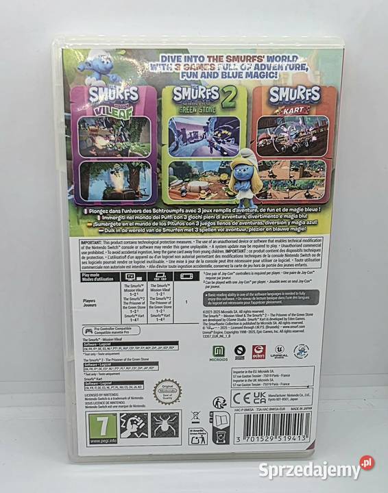 Gra The Smurftastic Collection Nintendo Switch Elbląg