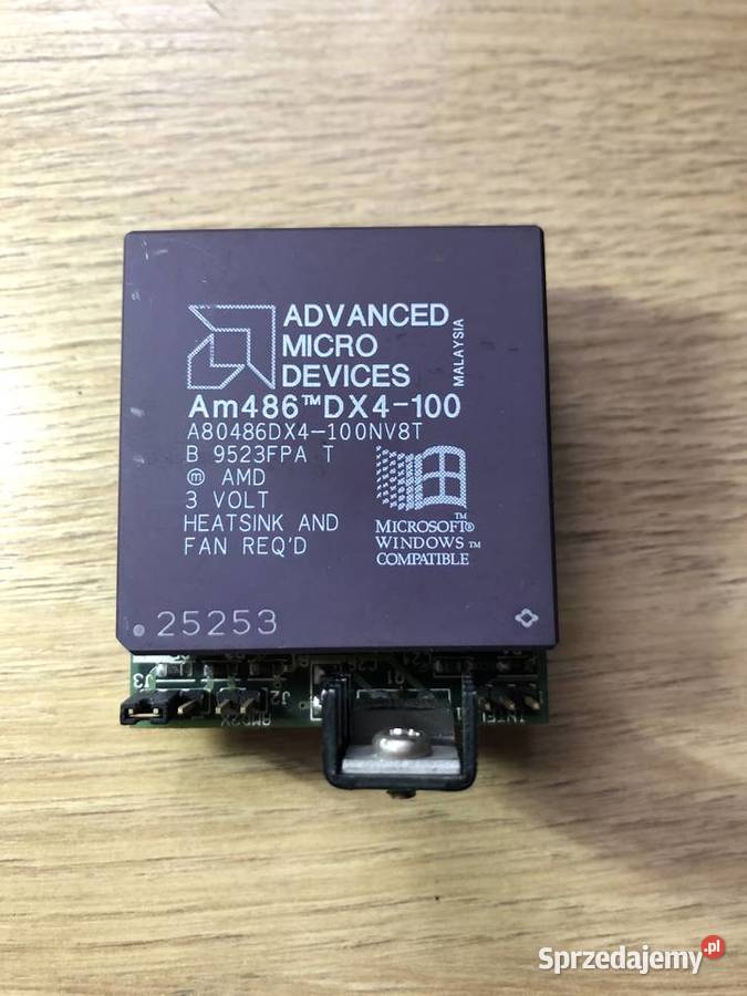 Procesor Am486 DX4100 plus Adapter PGADX42 CPU Nowosiedlice