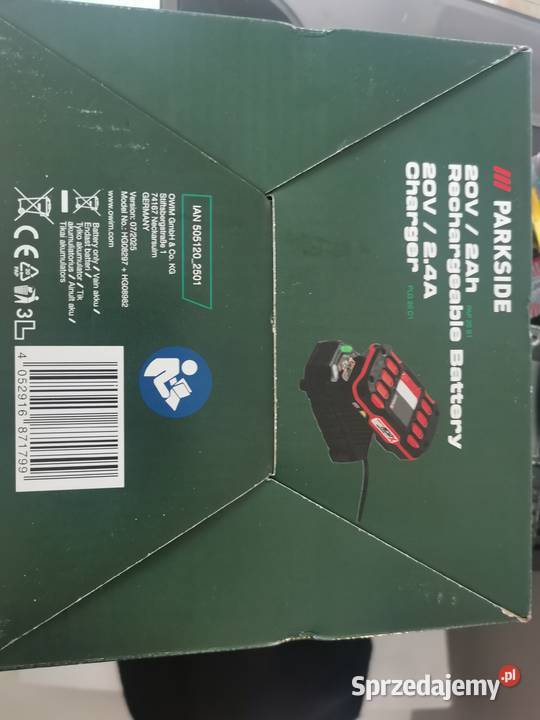 Bateria Ładowarka Parkside 20V 2Ah Bateria 4Ah wielkopolskie Grodzisk Wielkopolski sprzedam