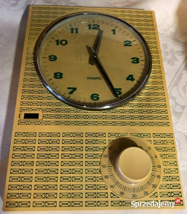 METRON Zegar Kuchenny z Minutnikiem PRL Vintage Myślachowice sprzedam