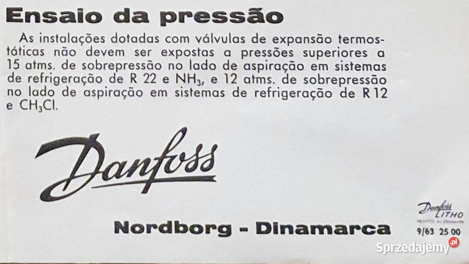 Termostatyczny zawór rozprężny DANFOSS TVJ