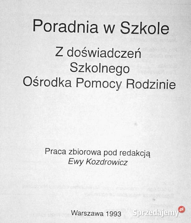 Poradnia w szkole red Ewa Kozdrowicz Chełm sprzedam