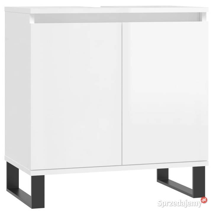 Szafka łazienkowa biała wysoki połysk 58x33x60 mazowieckie Warszawa sprzedam
