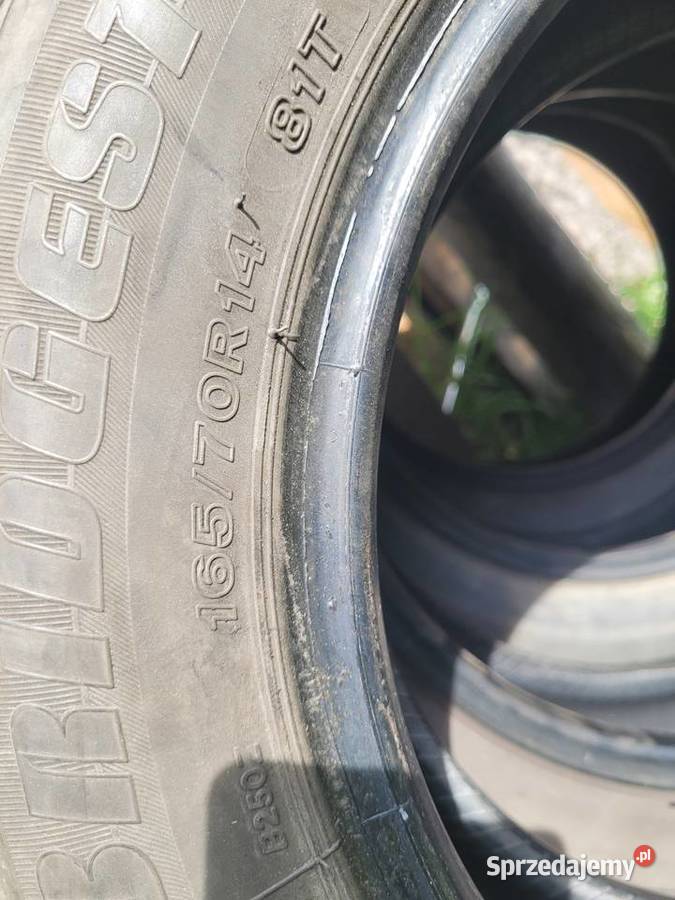 165 70 R14 5mm Bridgestone B250 lato małopolskie Bystra Podhalańska sprzedam