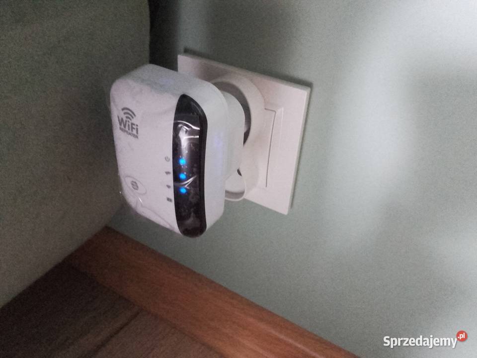 Bezprzewodowy wzmacniacz sygnału WIFI 230V RJ45 Internet i komunikacja Bydgoszcz