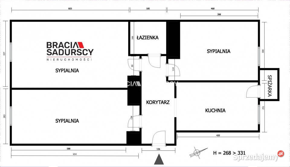 Sprzedam mieszkanie Kraków Orzeszkowej 79m2 3pok cegła