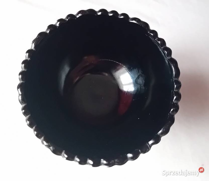 Hialitowa cukiernica na stopie Olivia huta wielkopolskie Koźminek