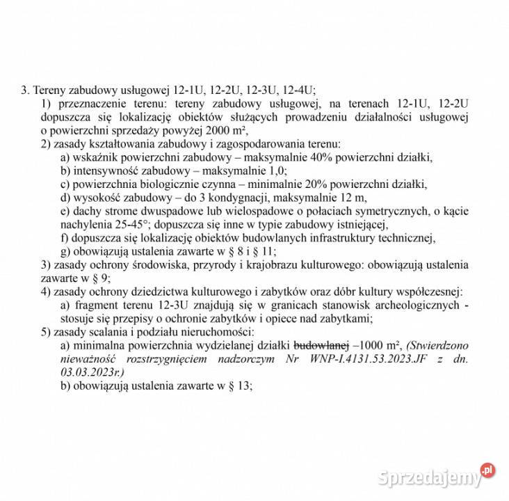 DZIAŁKA USŁUGOWA 2000 m KOBYLIN gmina GRÓJEC 2000m2 Sprzedaż