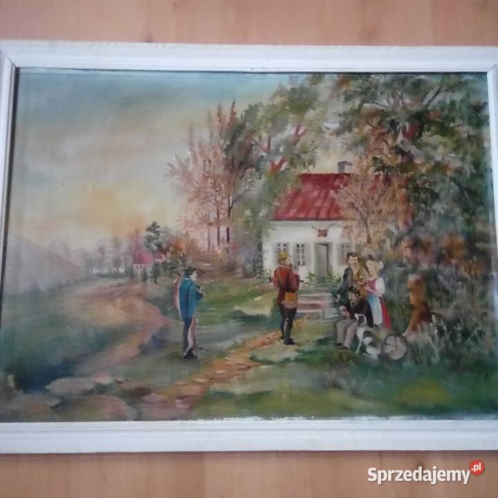 Obraz piekny recznie malowany Bogatynia sprzedam