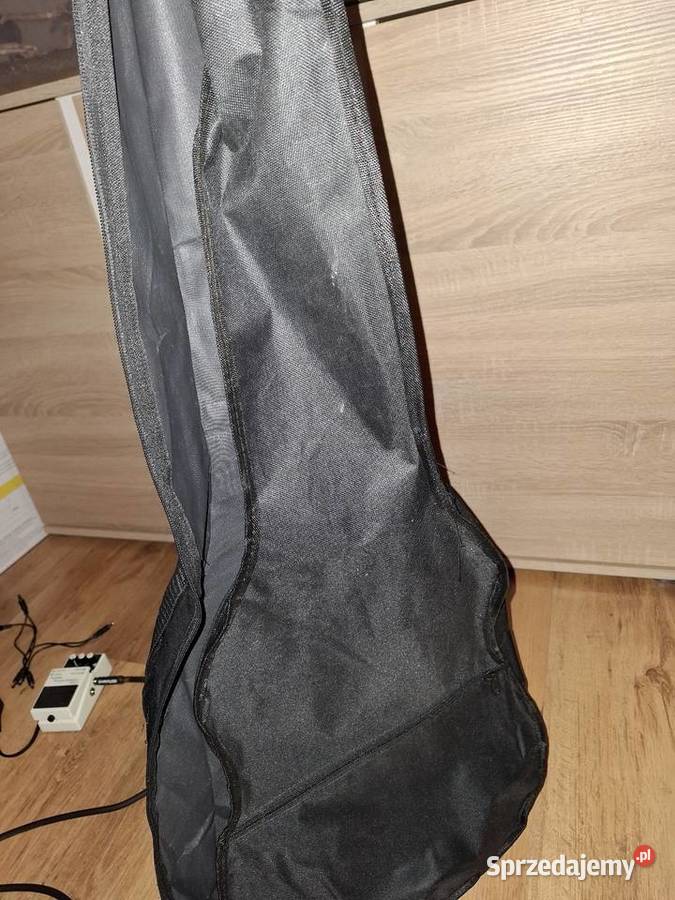 Gitara stratocaster echo z torbą i pasami Grudusk