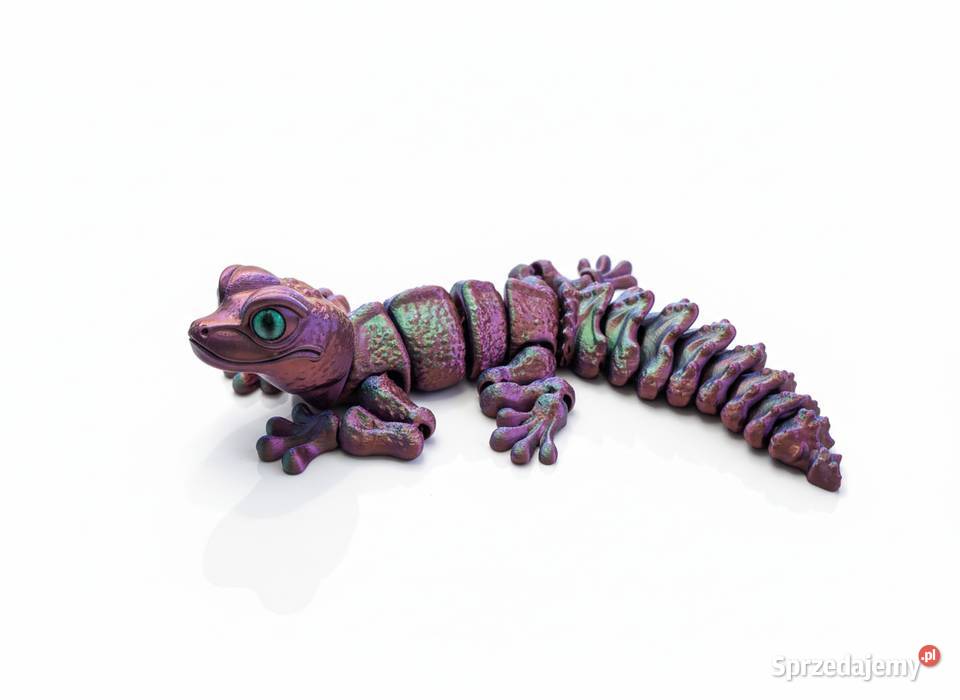 Ruchomy gekon 3D 27 elastyczna figurka Chameleon Krzyszkowice sprzedam