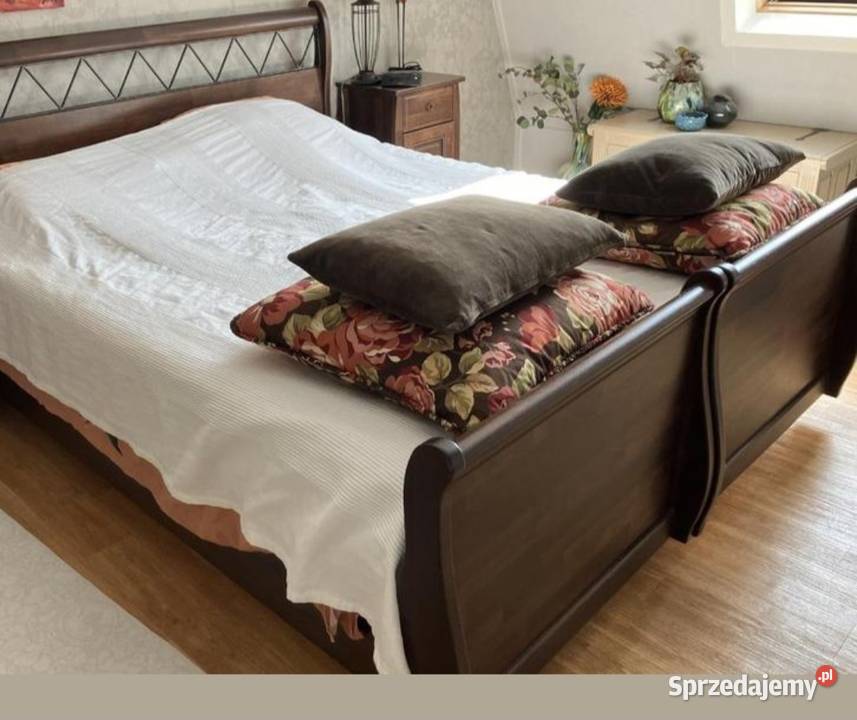 Sypialnia łóżko 160x200 szafki nocne Kamieniec Ząbkowicki