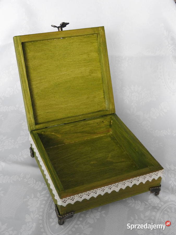 Szkatułka skrzynka na drobiazgi drewniane Pozostałe Bytom