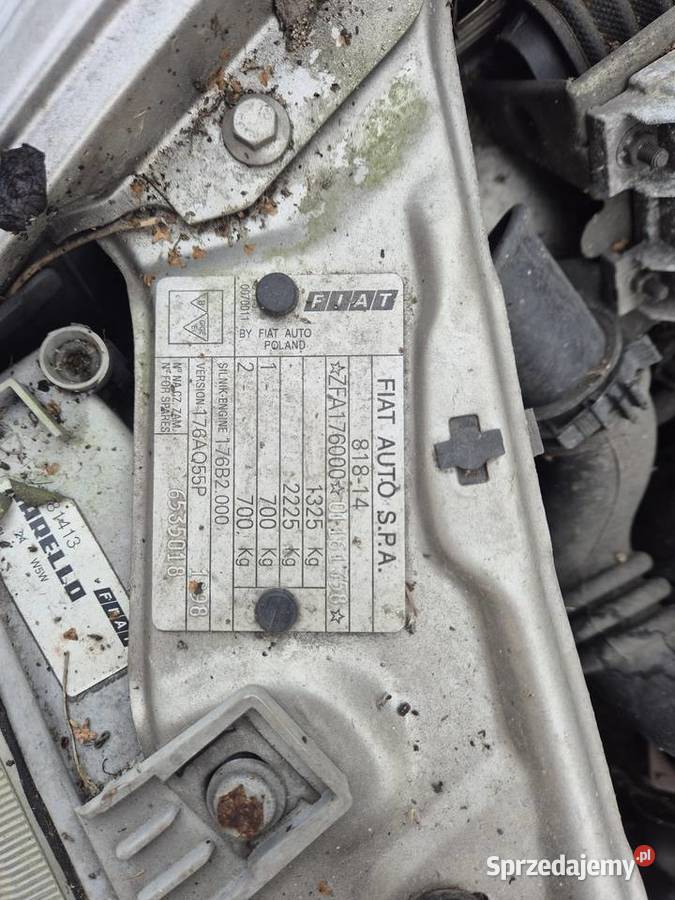 Silnik fiat punto seicenti cinquecento 11 8v 54 Bielany