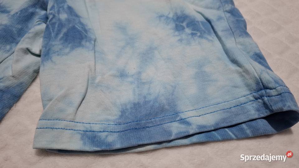 Krótkie spodenki chłopięce niebieskie melanż śląskie Czeladź