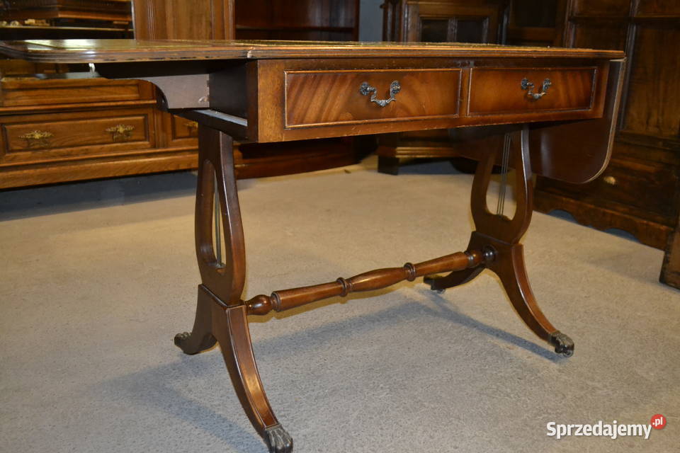 biurko angielskie z harfami