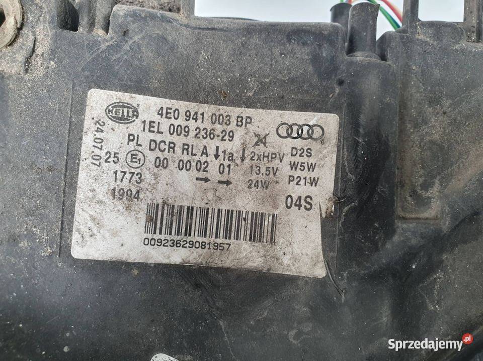 LAMPA LEWA PRZÓD AUDI A8 D3 4E0941003BP Pozostałe kujawsko-pomorskie Lipno