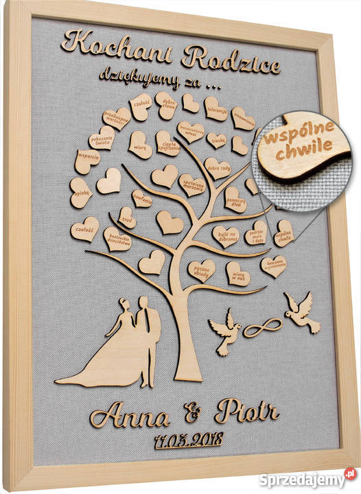 Obraz drzewko Podziękowania rodziców mamy Pozostałe mazowieckie Warszawa