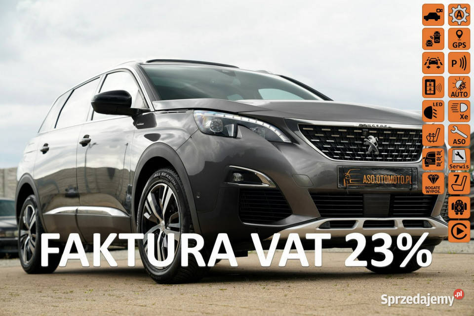 Peugeot 5008 GT line Skora Nawi blis FUL LED przyciemniane szyby Otmuchów