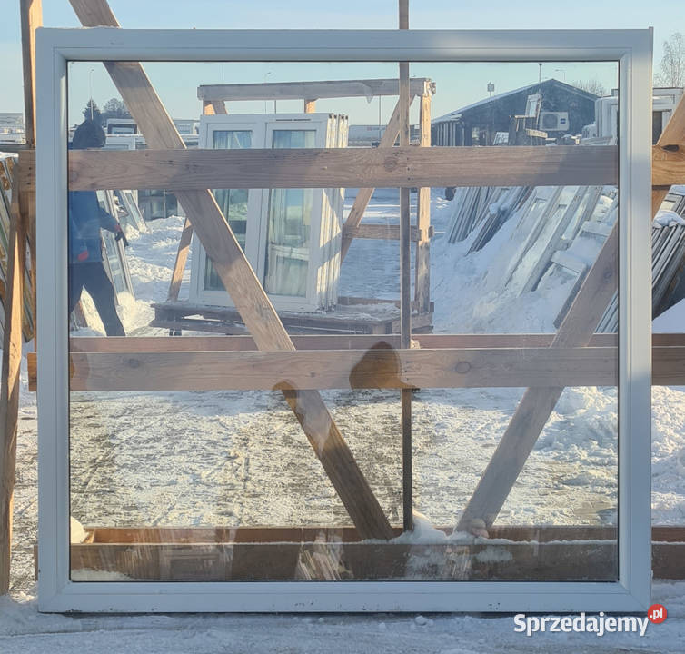 OKNA KacprzaK Witryna 148X142 FIX Używany PCV Okna i parapety lubelskie Lublin