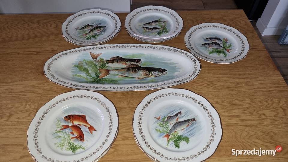 Serwis Rybny Porcelana Francuska Digion Wola Podłężna