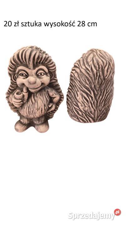 jeż gipsowy para jeży ogrodowe jeż ogrodowy Wrocław