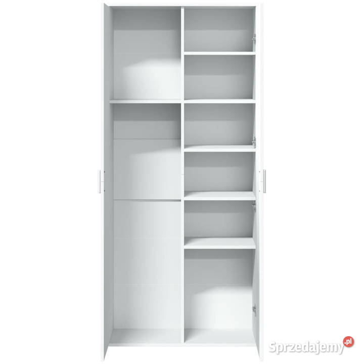 Wysoka szafka biała 80x35x180 materiał Warszawa