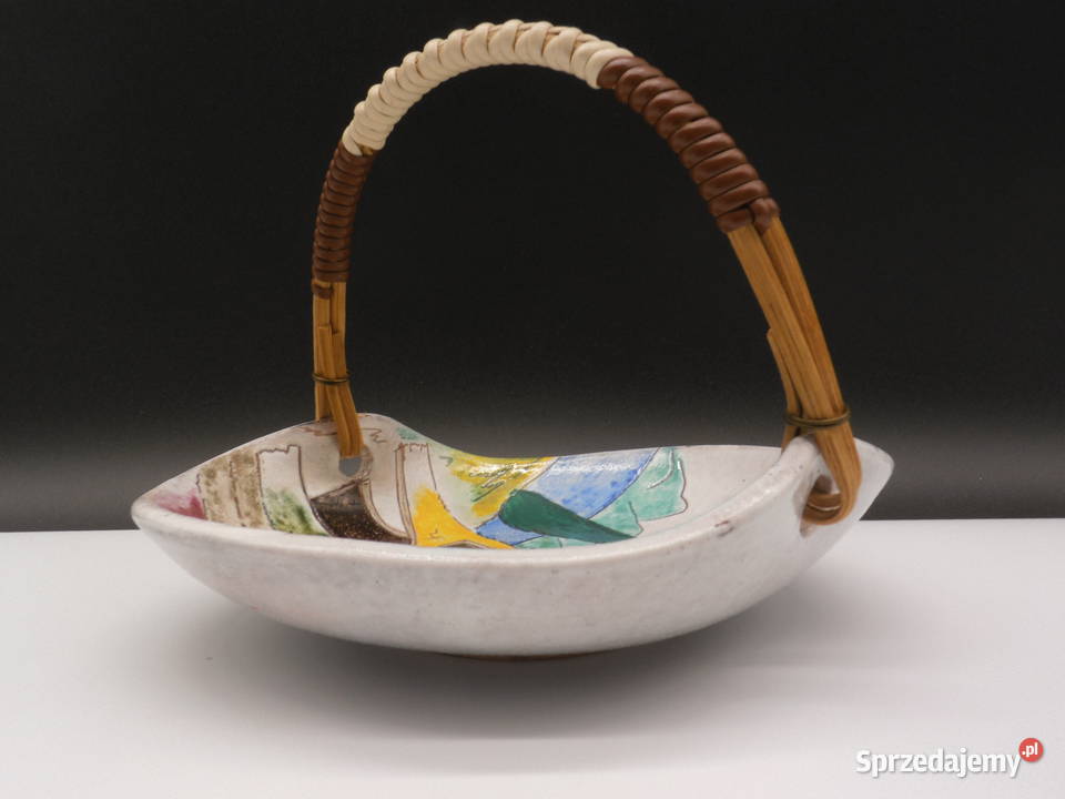 Ceramiczny Koszkoszyk z ręcznie malowanym wielkopolskie sprzedam